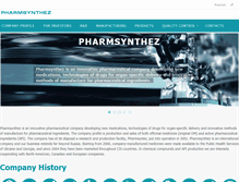 Tablet Screenshot of en.pharmsynthez.com